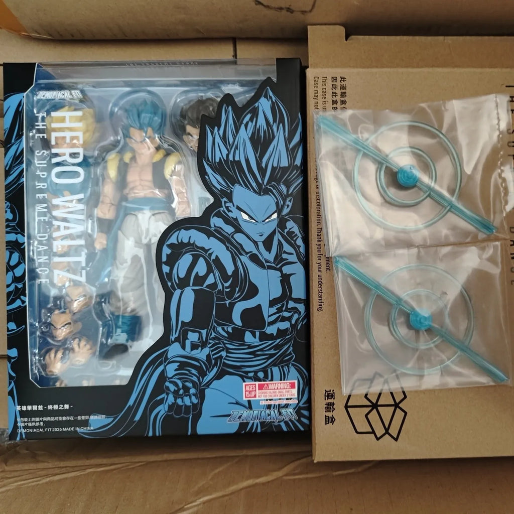  Demoniacal Fit Gogeta Figure Dragon Ball Z Super Saiyan Blue Gogeta Hero Waltz The Supreme Dance Anime Action Figure model Toy