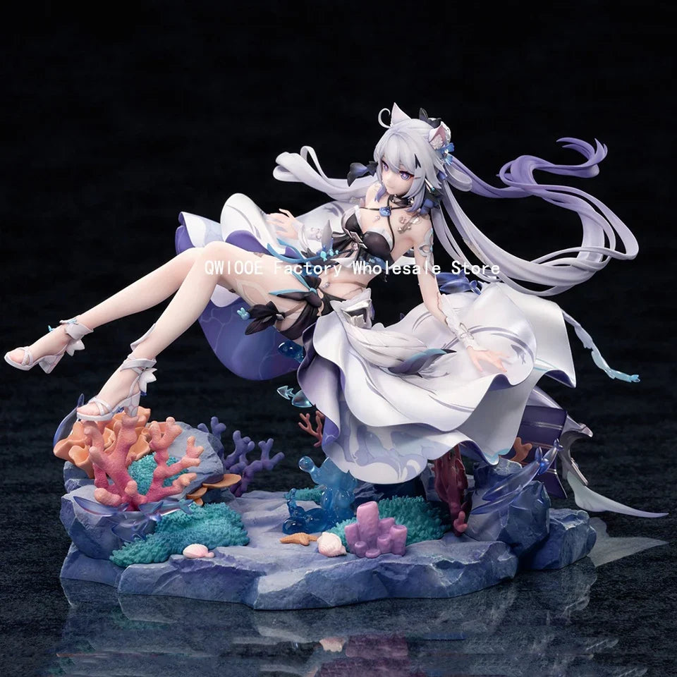 Original Genuine MiHoYo Honkai Impact 3 19.9cm Kiana Kaslana Action Figures Statue PVC Model Girl Toy Collection Gifts QWIOOE
