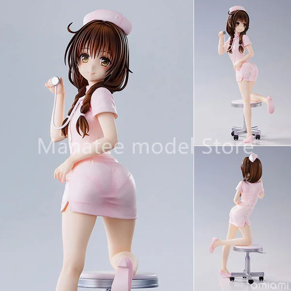 Union Creative Original To Love-Ru Darkness Mikan Yuuki Krankenschwester Cosplay PVC Actionfigur Anime Modell Spielzeugsammlung Puppengeschenk
