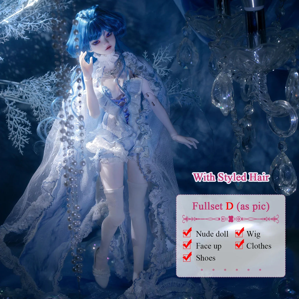 JOYBJD 1/4 Freya FullSet D Bjd Doll Ocean Fantasy Jellyfish Elf Artistic Photo Resin Figure Ball-jointed Doll Collectible