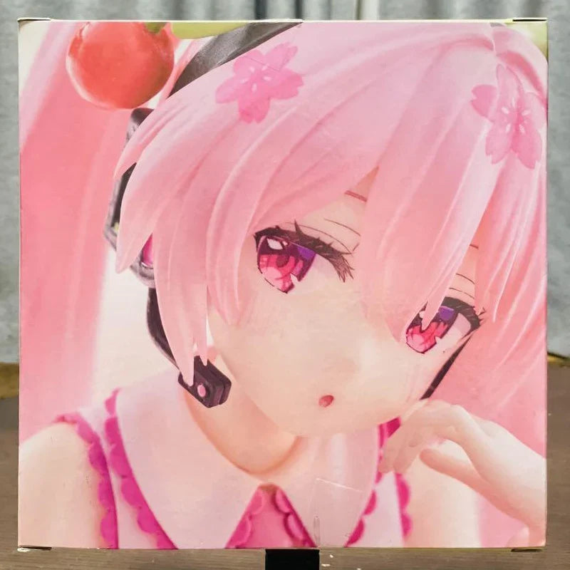 In Stock TAiTO Desktop Cute Hatsune Miku ~Cherry Pillow Ver.~ PVC 13CM Anime Action Figures Model Collection Toy