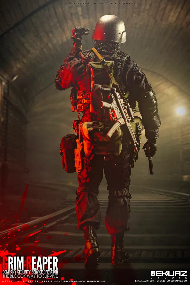 Ekuaz Studio Eks05 1/6 Men Solider Hunk Classic Action Adventure Games Members Security Special Forces Team 12'' Action Figure