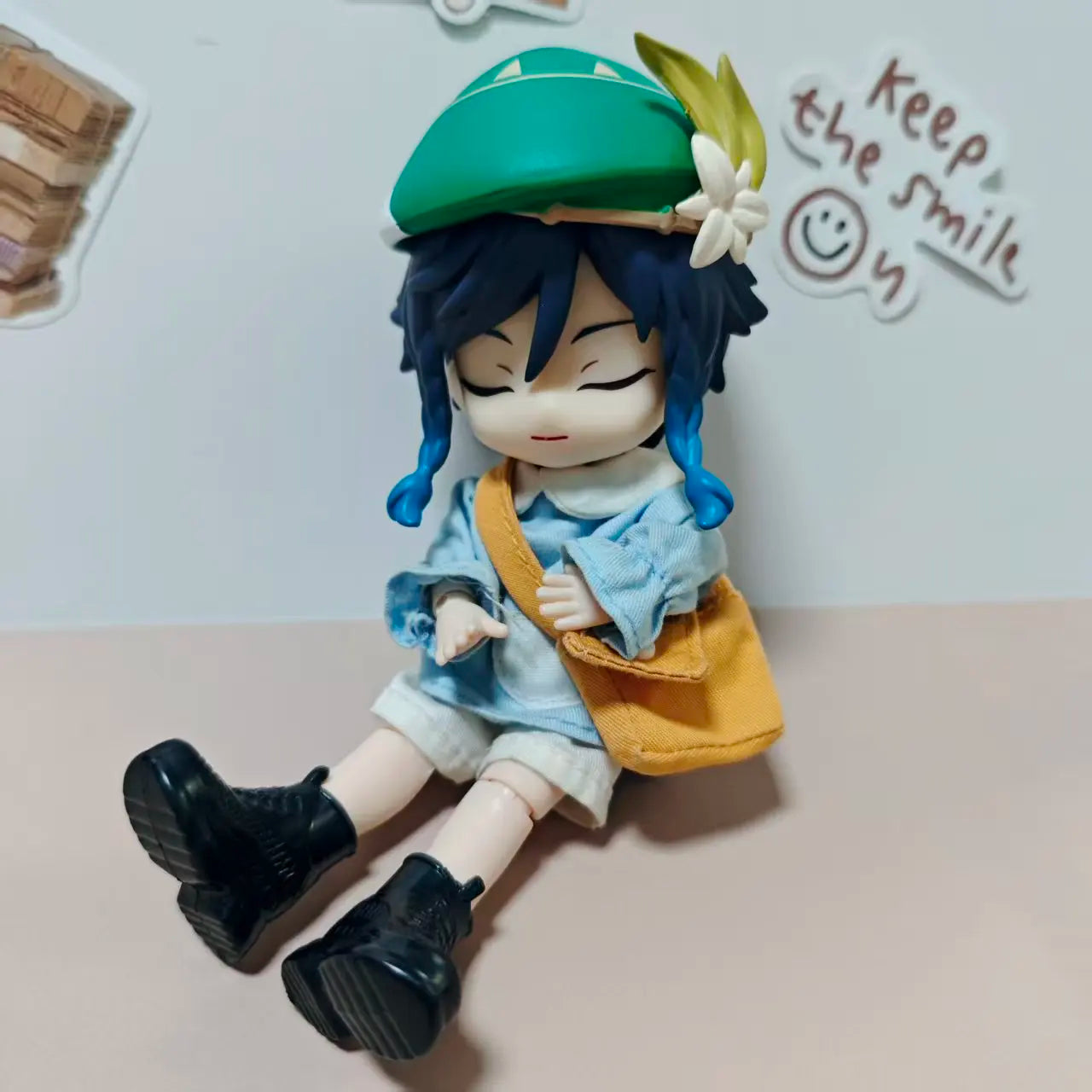 Ob11 1/12 Genshin Impact Anime Venti BJD Model Doll Action Figure Model Figurine Decoration Toys Green Suit Toys