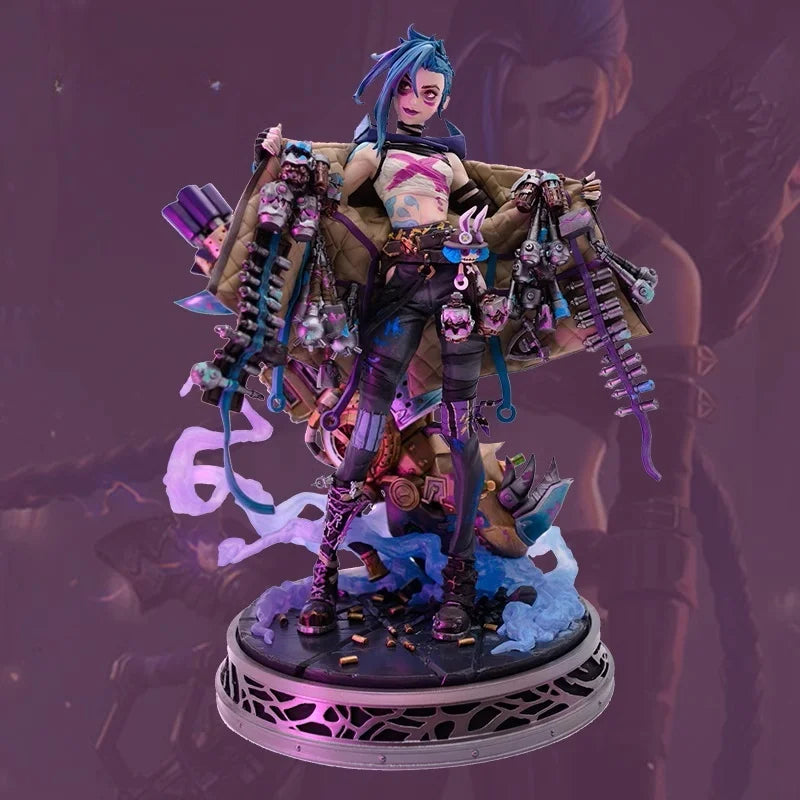 League Of Legends Lol Double City War Jinx 1/7 Sculpture Game Accessories Figurines Collectible Toys For Gamers