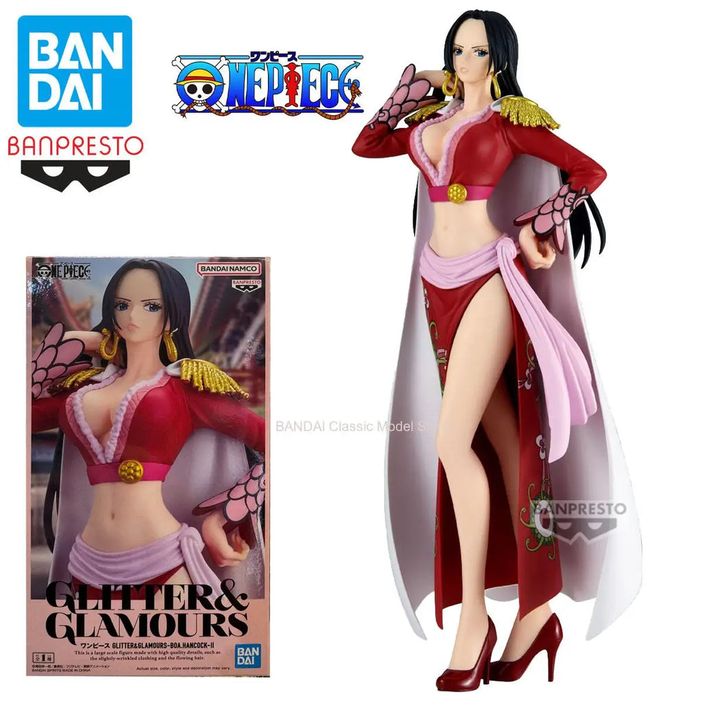 100 % BANDAI Banpresto Original Anime One Piece GLITTER & GLAMOURS Boa Hancock PVC Actionfigur Sammlermodell Spielzeug Geschenke