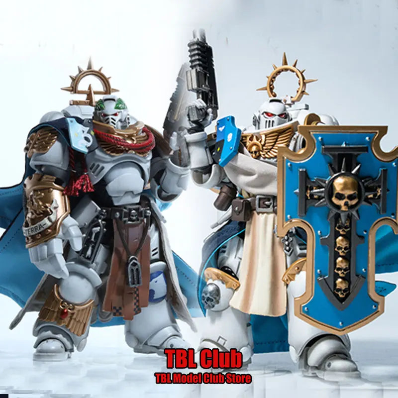 JOYTOY Warhammer 40k 1/18 Space Marines White Consuls Captain Messintus Clothes Cloak For 3.75inch Soldier Action Figure Model