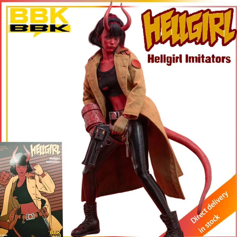 BBK Toys Original Genuine Demon Hell Girl Imitators BBK016 Sophia 1/6 Ratio Action Joint Mobility Figure Model Toys Gifts To Boy