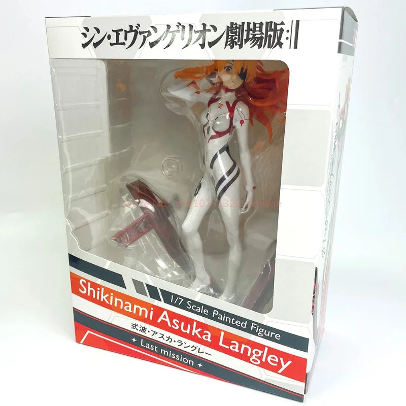 Bandai New Evangelion Anime Girl Figures  Asuka Langley Soryu Action Figure Collection Figurines Model Doll Gifts Kids Toys