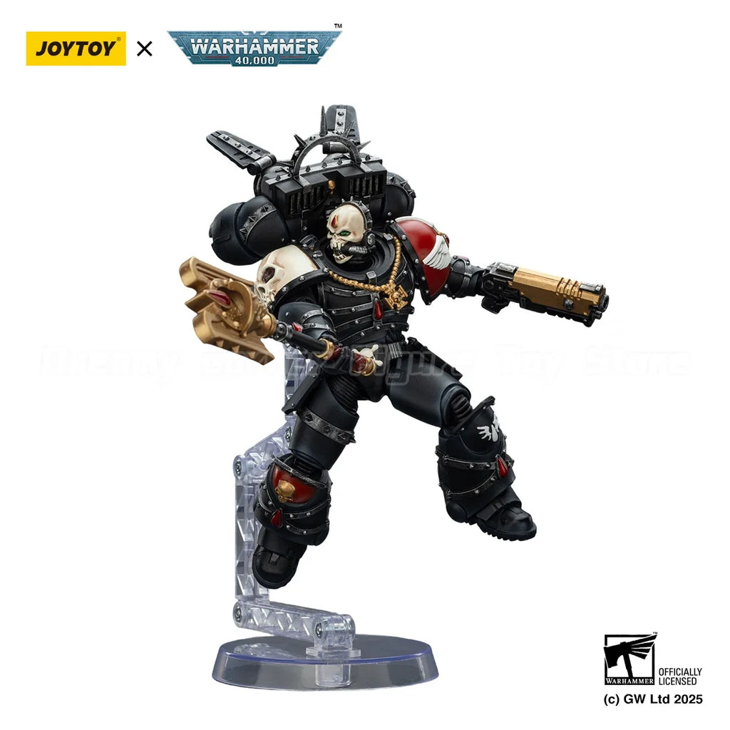 【In Stock】JOYTOY Warhammer 40K Blood Angels Lemartes with Jump Pack,Blood Crozius and Absolver Bolt Pistol 1/18 Action Figure