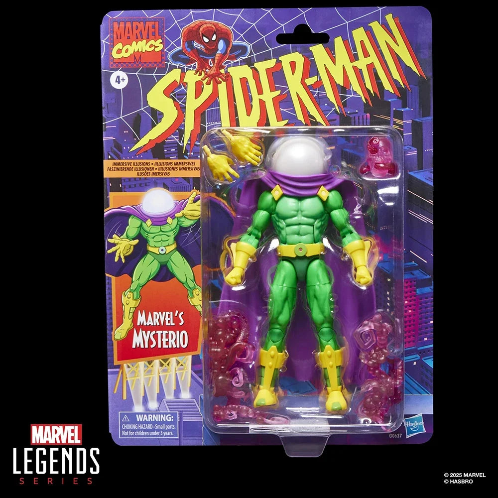 [In-Stock] Original NEW Hasbro Marvel Legends Series Mysterio (Spider-Man) 15cm Collectible Anime Action Figure Model Gift Toys