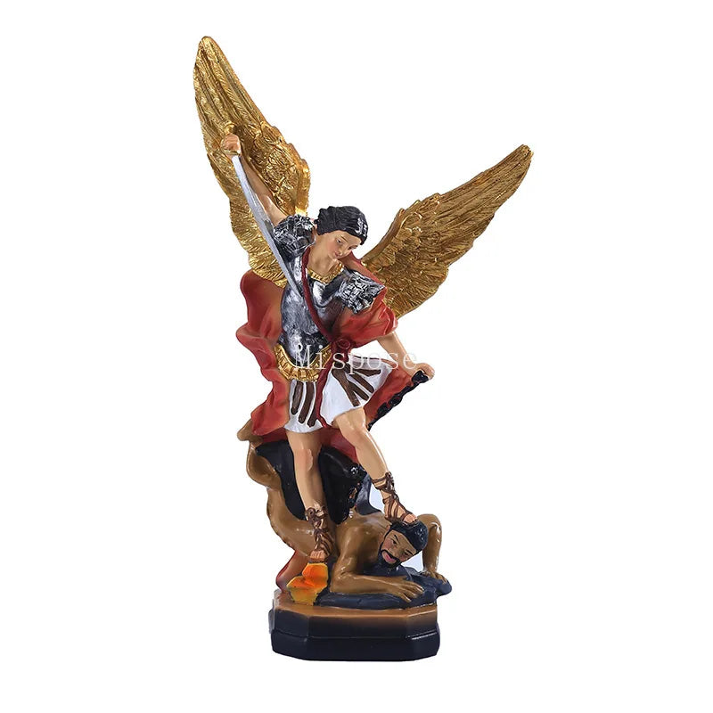 Resin High 21.5CM Classical St. Milega Statue Decoration Home Living Crafts