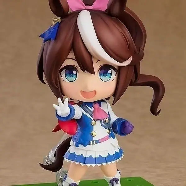 Q version 10cm Nendoroid Donghai diwang Uma Musume Pretty Derby Movable Face Plates Cute Poseable Figure Boxed Anime Collectible