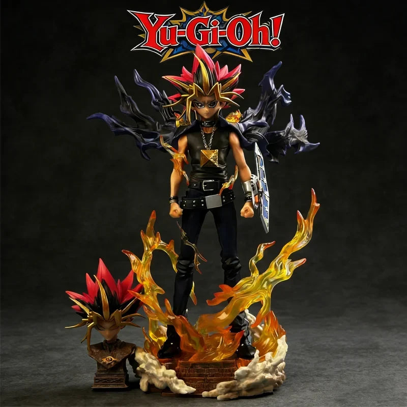 Anime Anime Figure - 28cm Pvc Collectible Model Statues - Yugi Muto Dual-Headed Duel Monster Decoration For Christmas Gifts