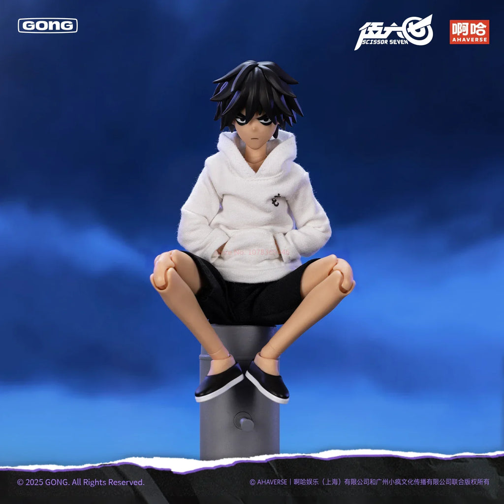 The First Original Creation 22cm Scissor Seven Action Figure Model 1/8 Anime Series Killer Seven Model Toy Collectible Gift
