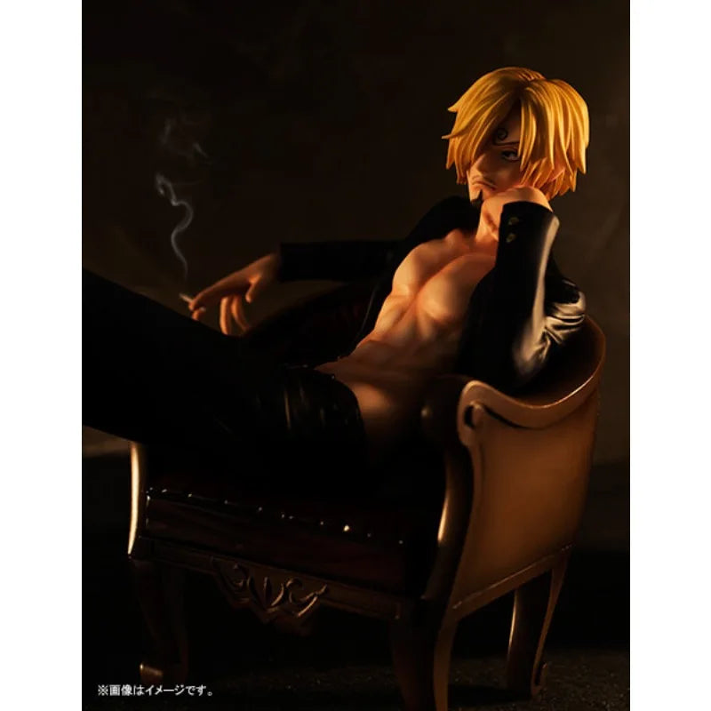 Megahouse Original POP Figurine Series One Piece "S.O.C" Sanji Anime Action Figure Model Toys Model Ornaments Gifts Fo Boys