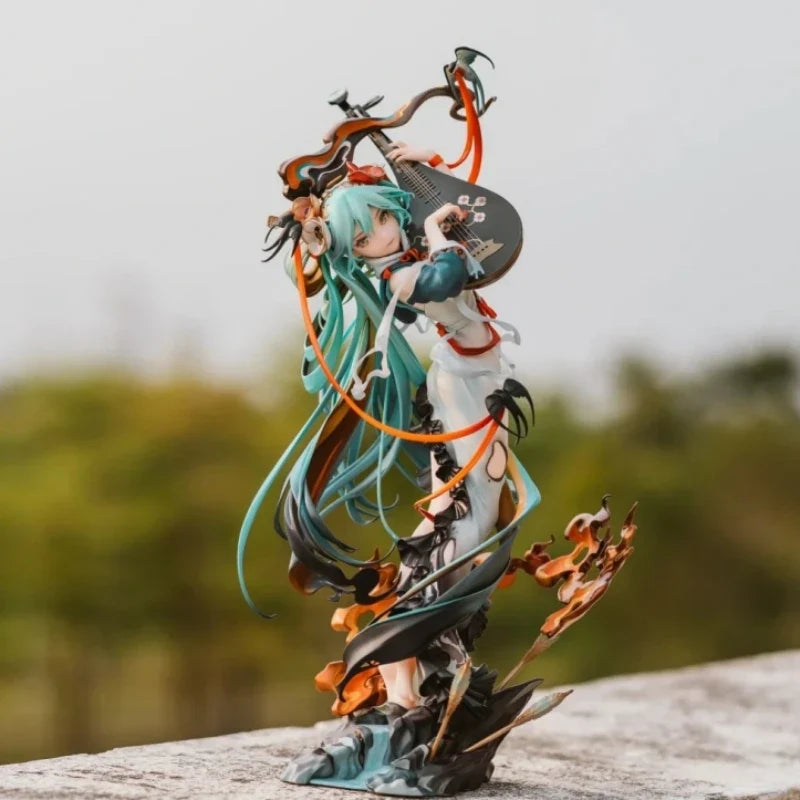Gsc Original Hatsune Miku Shi Mian Mai Fu Ver Figure Ambushed From All Sides Miku Genuine Action Figurine Anime Model Doll Toy