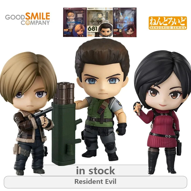 GSC Original Nendoroid Serie Chris Redfield\Ada Wong\Leon Scott Kennedy Anime Actionfigur Modell Spielzeug Ornamente Geschenke für Jungen