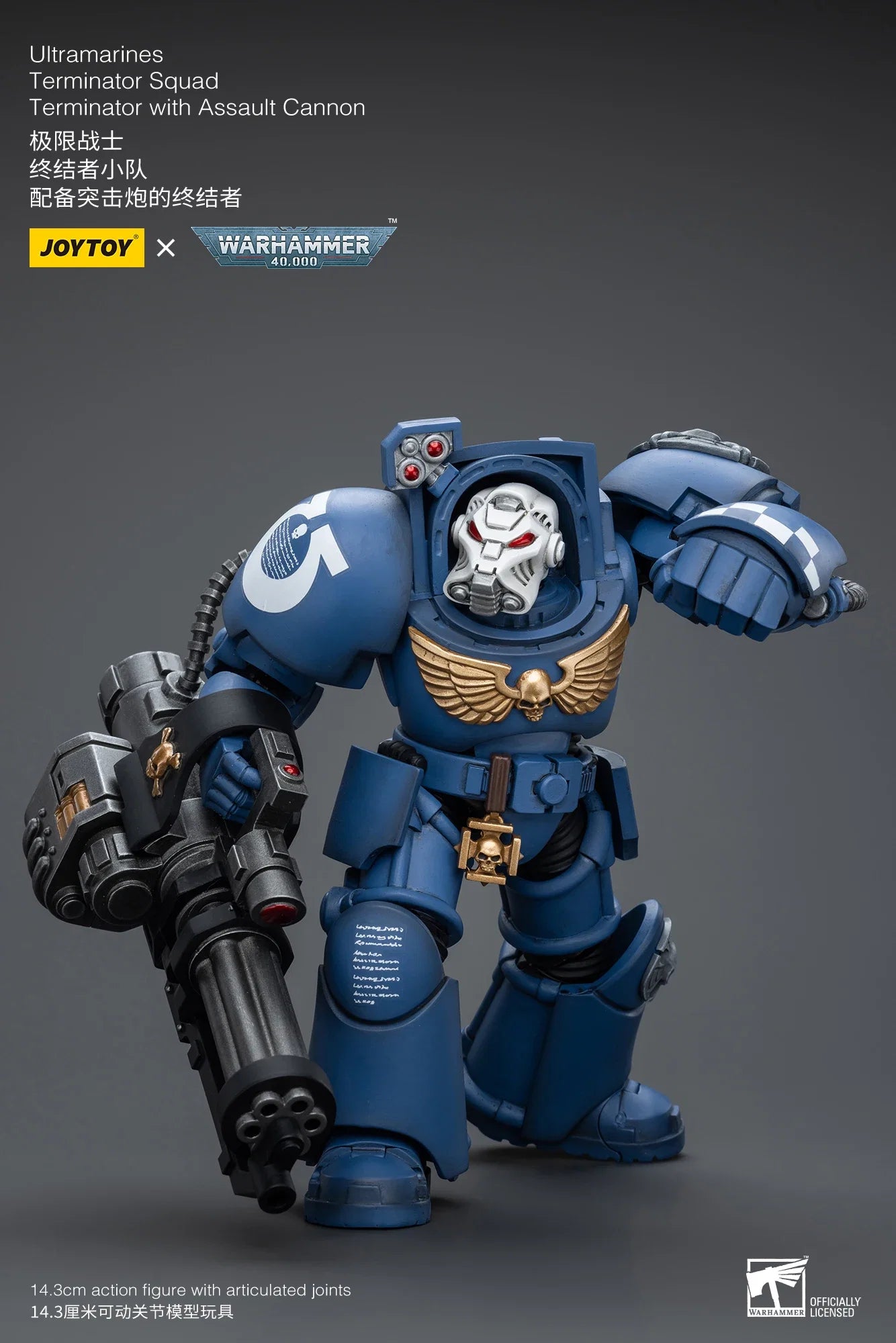 【In stock】JOYTOY WARHAMMER 40000 Terminator with Assault Cannon 1/18  Action Figures Collectibles Models Classic Anime Toys