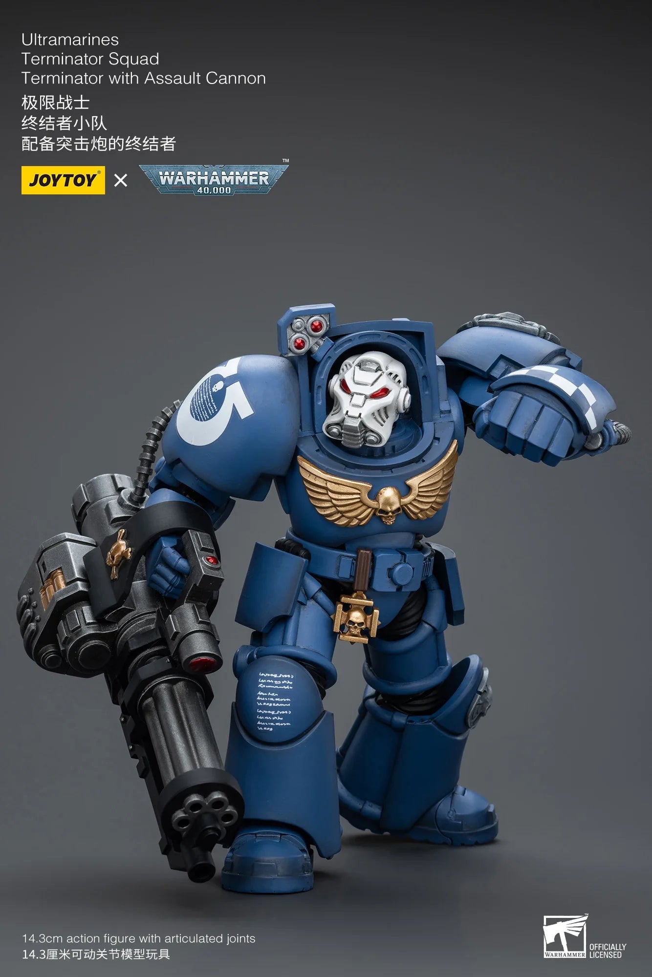 【In stock】JOYTOY WARHAMMER 40000 Terminator with Assault Cannon 1/18  Action Figures Collectibles Models Classic Anime Toys