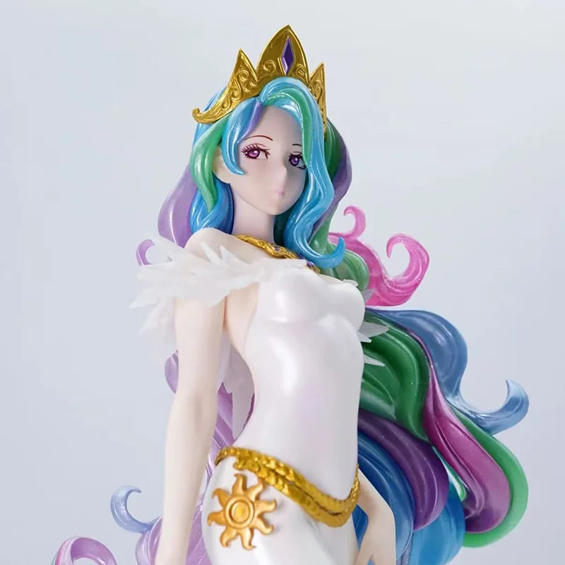 Cute  Little Pony Celestia Twilight Princess Sparkle Anime Figure Model Toys Girls Room Ornament Kids New Year Gifts