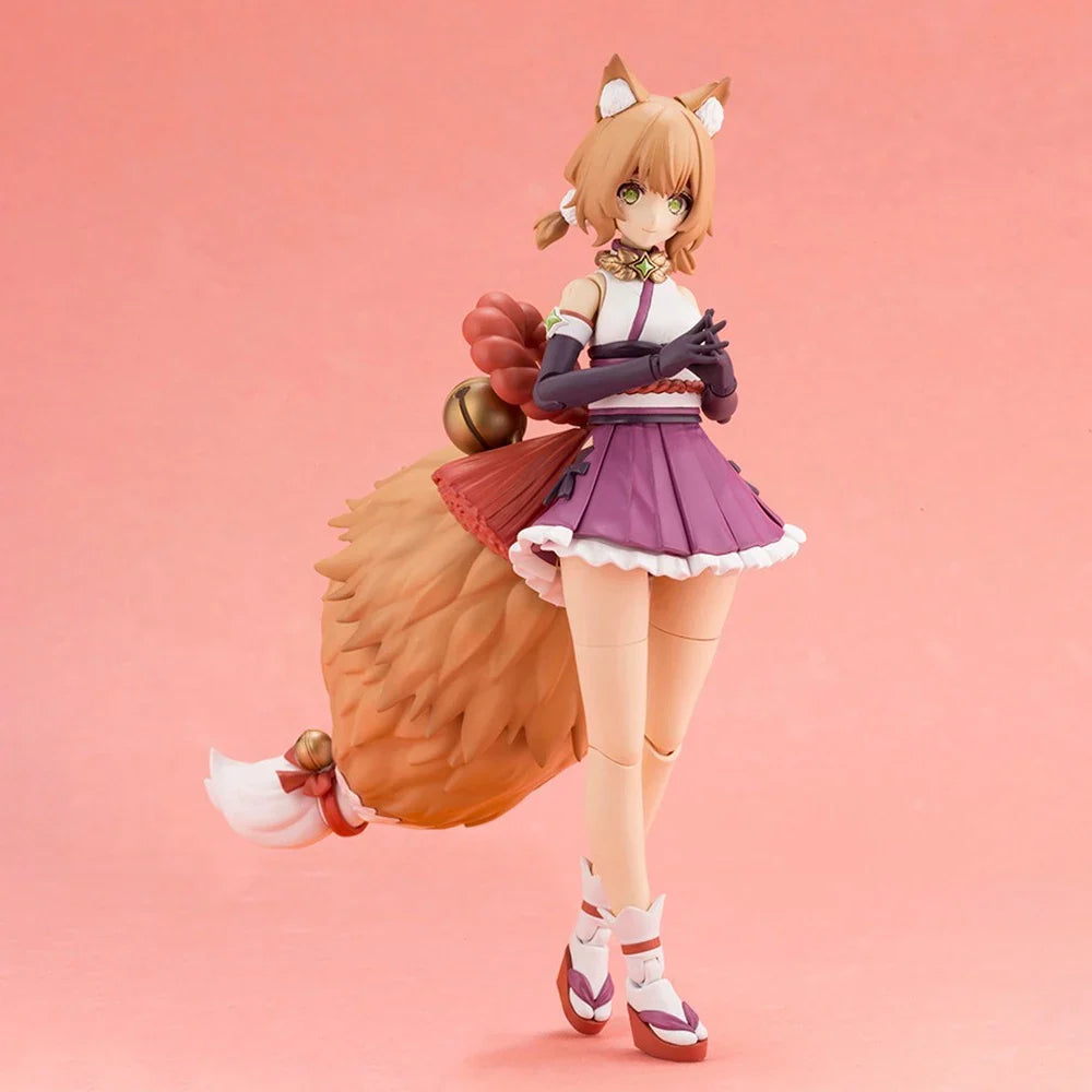 In Stock Original Kotobukiya Model Kits Arcanadea Yukumo Mobile Suit Girl Action Figure Little Fox