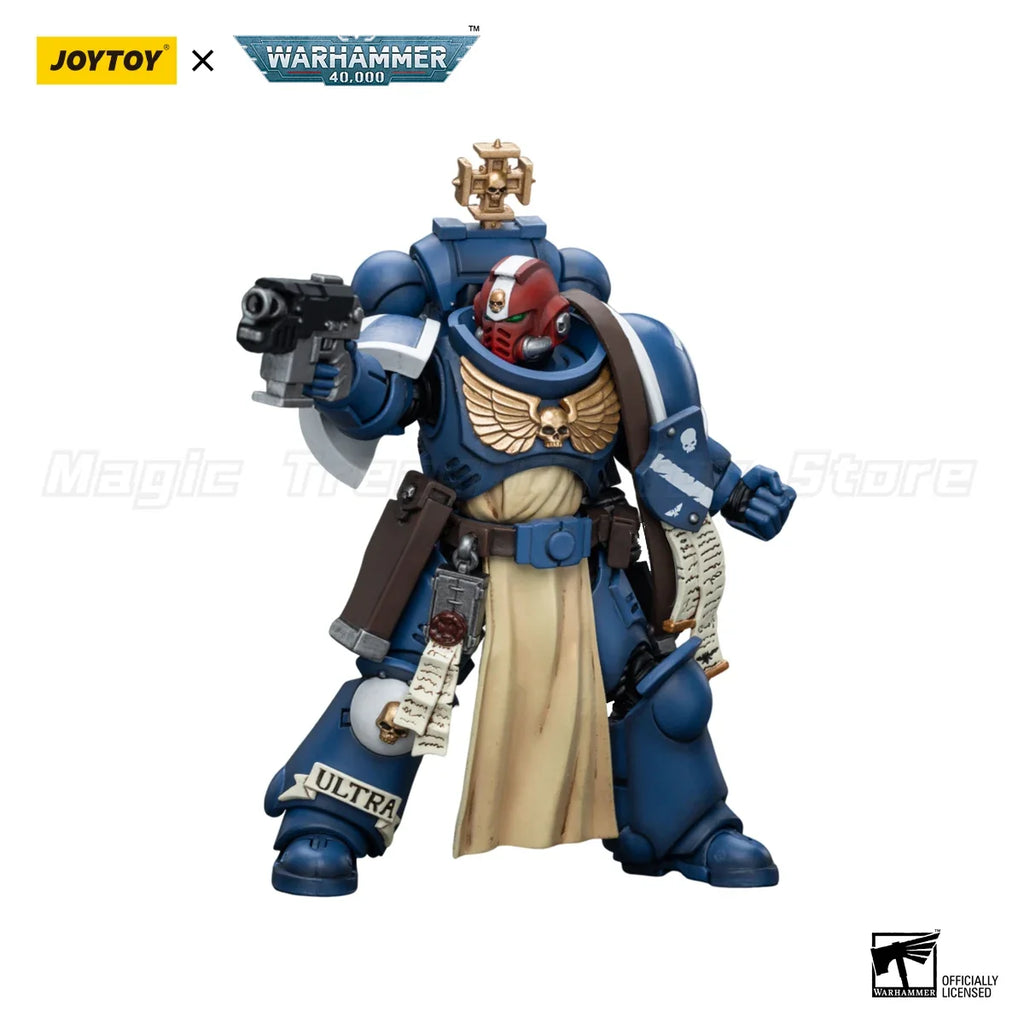 【In Stock】JOYTOY 1/18 Action Figure Warhammer 40K Ultramarines Sternguard Veteran with Bolt Rifle Model Toy Gift