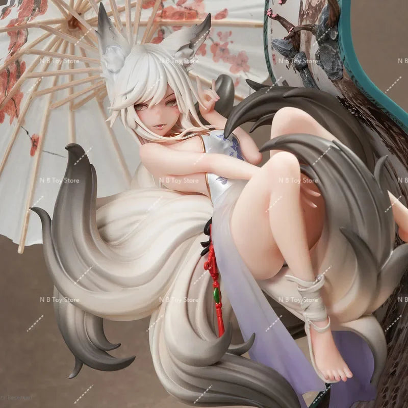 In Stock Fox Mo Li Anime Figure, 25cm Collectible Doll, Original Anime Model, Adorn Gift, 1/7
