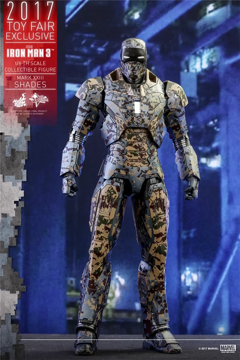 Hottoys HT 1:6 MMS415 MARK XXIII SHADES Iron Man 3 MK23 Shadow Limited Edition Action Doll Model Collection Ornament