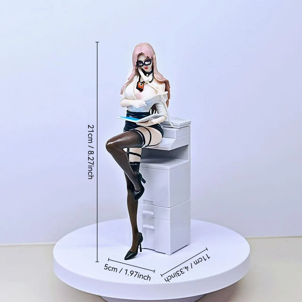 1pc Beautiful Girl Private Secretary Second Play Animation Two-dimensional Beautiful Girl Bookshelf Chassis Collection Ornament