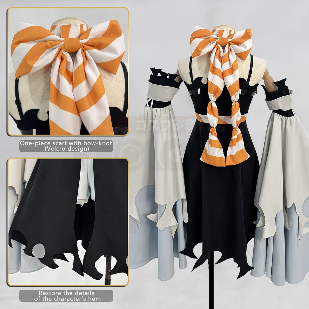 HOLOUN Amo Cosplay Costume Wig Gachiakuta Anime Convention Halloween Christmas Gift Boot Covers Dress Scarf Shorts Sleeves