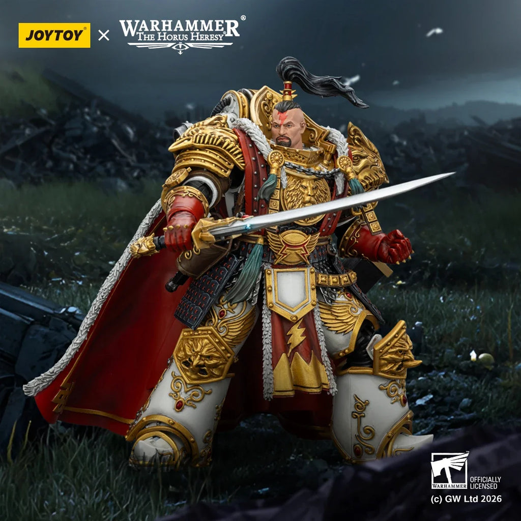 【Pre-sale】JOYTOY Warhammer 40K The Horus Heresy White Scars Jaghatai Khan Primarch of The Vth Legion 1/18 Action Figure Toy