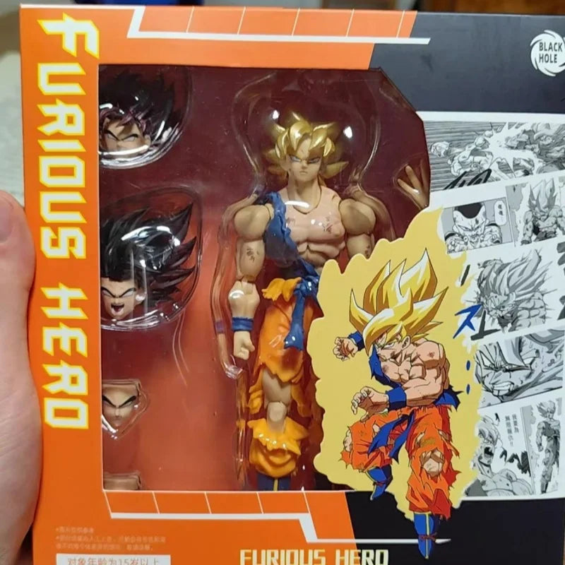Genuine Black Hole Toys Dbz Son Goku Shf Ssj Super Saiyan Warrior Awakening Ver Anime Action Figur Sammelfiguren Kundenspezifische Geschenke