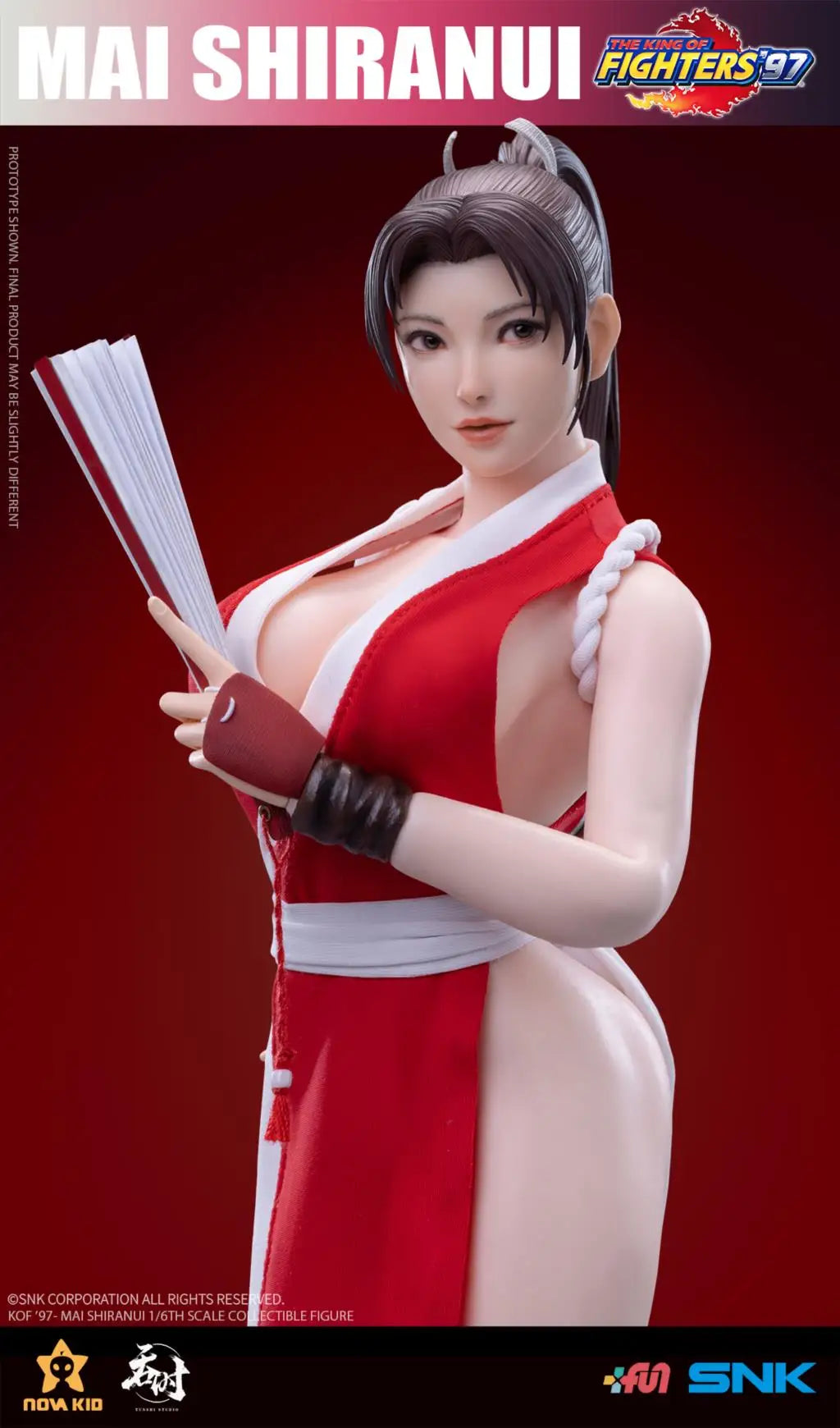 [IN STOCK] SNK Copyrighted Authorization King of Fighters 97 Mai Shiranui TS-XZZ-002 Action Figure Toy With Box