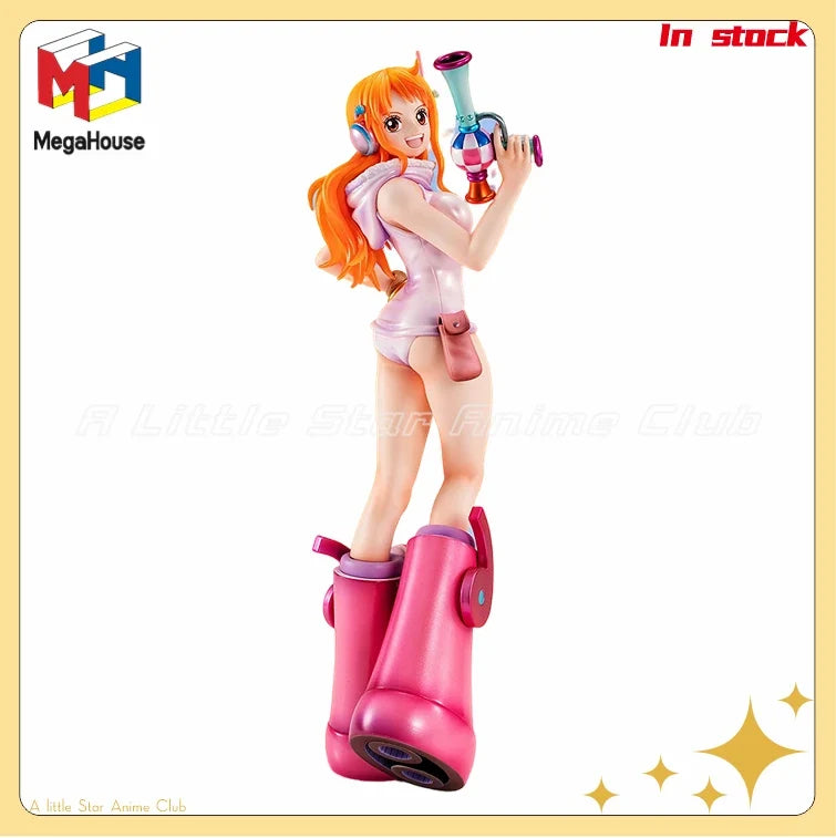 Original MegaHouse Portrait.Of.Pirates ONE PIECE Nami Evolutionary History Figures