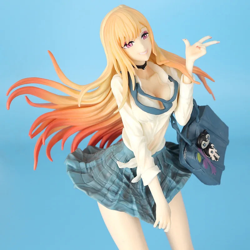 Standing Pose Anime Girl Action Figure Marin Kitagawa Anime Style School Uniform Anime Beautiful Girl Toys Gift Desktop Ornament