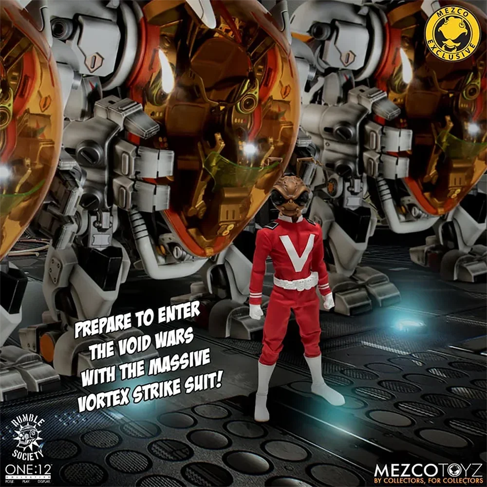 Original MEZCO One:12 Collective Void Cadet Gomez and Vortex Strike Suit Figures In Stock Action Collection Model Toys
