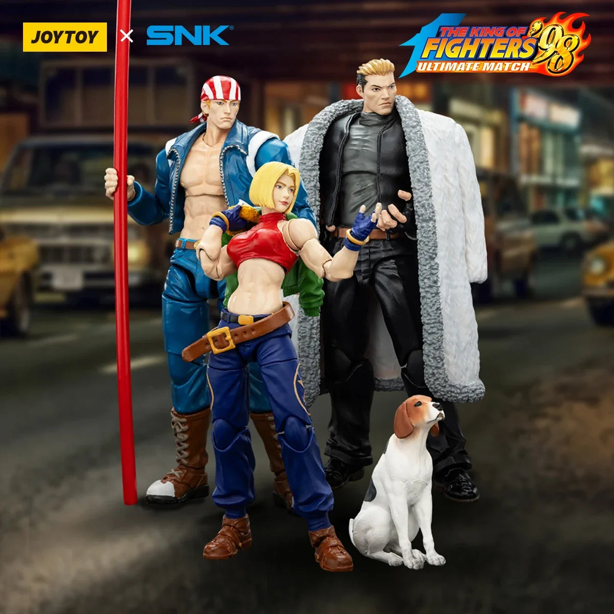 【MT】Pre-sale JOYTOY SNK KOF'98UM 97 Special Team Ryuji Yamazaki Billy Kane Blue Mary 3PCS 1/18 Action Figure Toy Collection