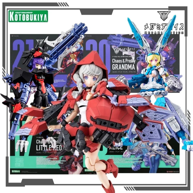 Kotobukiya Original MEGAMI DEVICE Series Chaos&BeautyAnime Figure Assembly Model Toys Collectible Model Ornaments Gifts for Boys