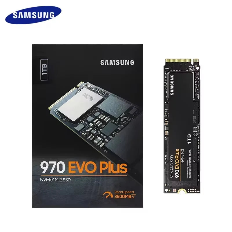 Samsung 970 EVO Plus SSD 1TB 2TB 500GB 250GB MLC NVMe Hard Drive HDD Hard Disk M.2 2280 Internal Solid State Drive for Laptop PC