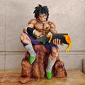 24cm New Dragon Ball Anime Figure Broli Peripheral PVC Model Scene Sitting Posture Statue Desktop Decoration Ornaments Gift Toys