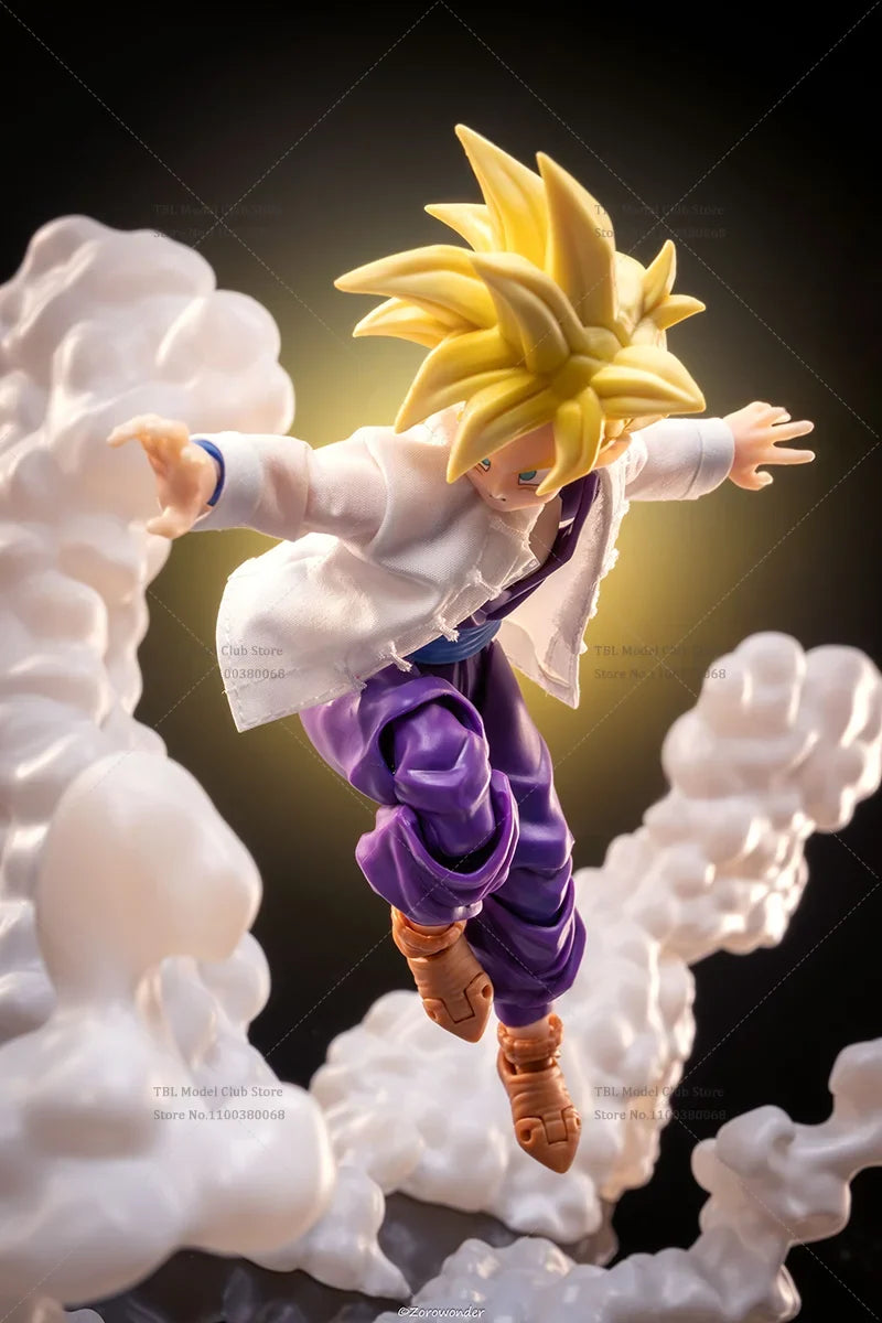 1/12 Scale Male Clothes DRAGON BALL Super Saiyan Son Gohan Golden Warrior Japanese Anime For SHF 6-inch Action Figure Soldier