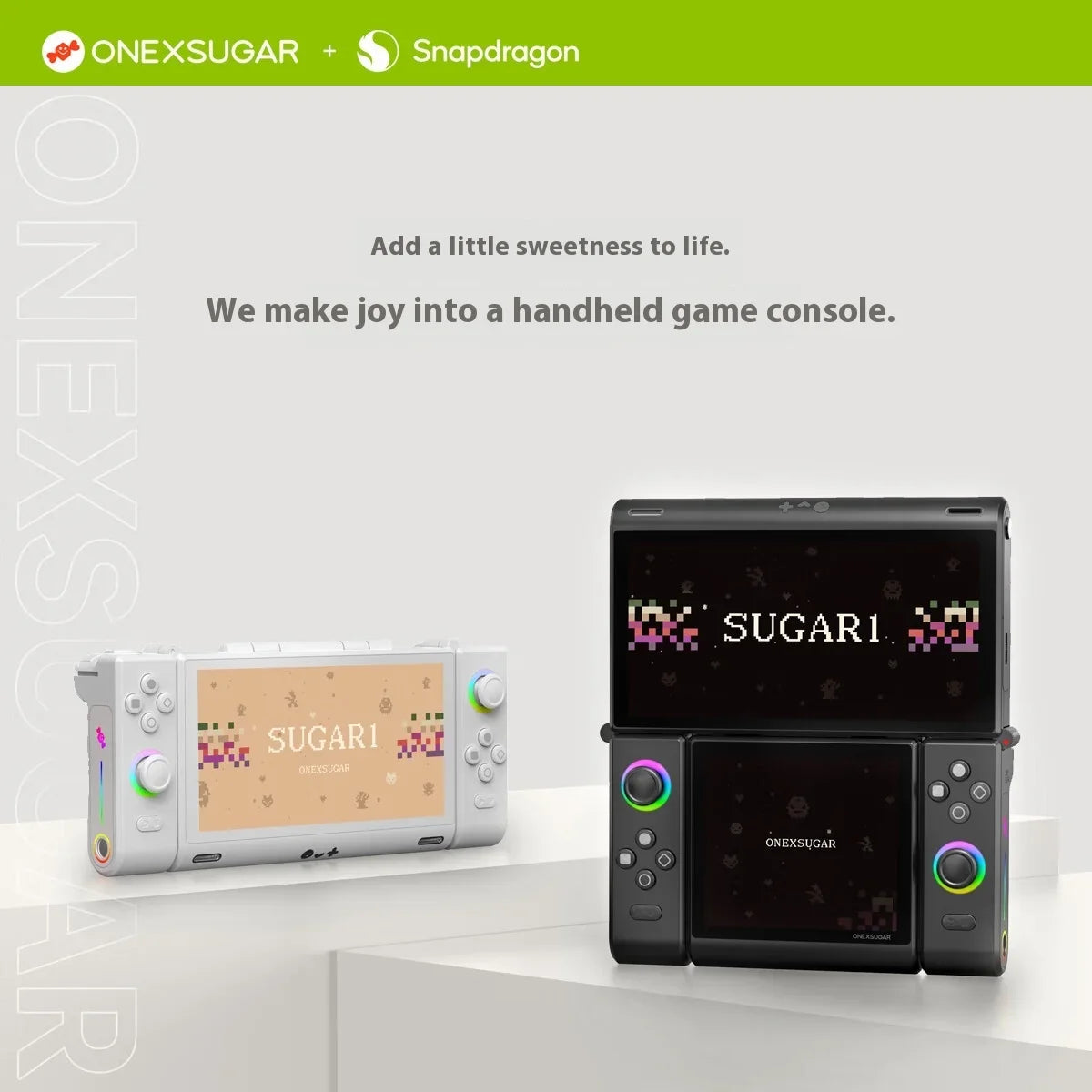 ONEXSUGAR Sugar One Game Console 6.01/3.92 Inch OLED Dual Screen Folding Handheld Console Portable Game Machine Support WIFI BT