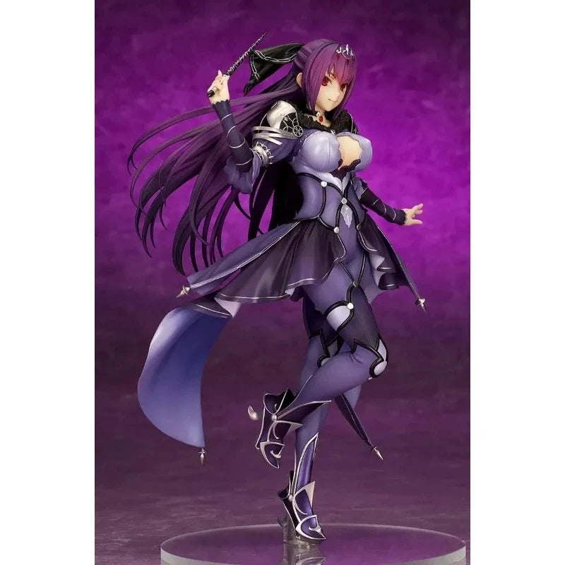FATE FGO 100% Original:Scáthach Evening dress 24cm PVC Action Figure Anime Figure Model Toys Figure Collection Doll Gift