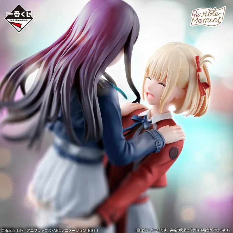 Original BANDAI Ichiban Kuji Lycoris Recoil Vol.3 Revible Moment Takina Figure Anime Action Model Collectible Toys Gif