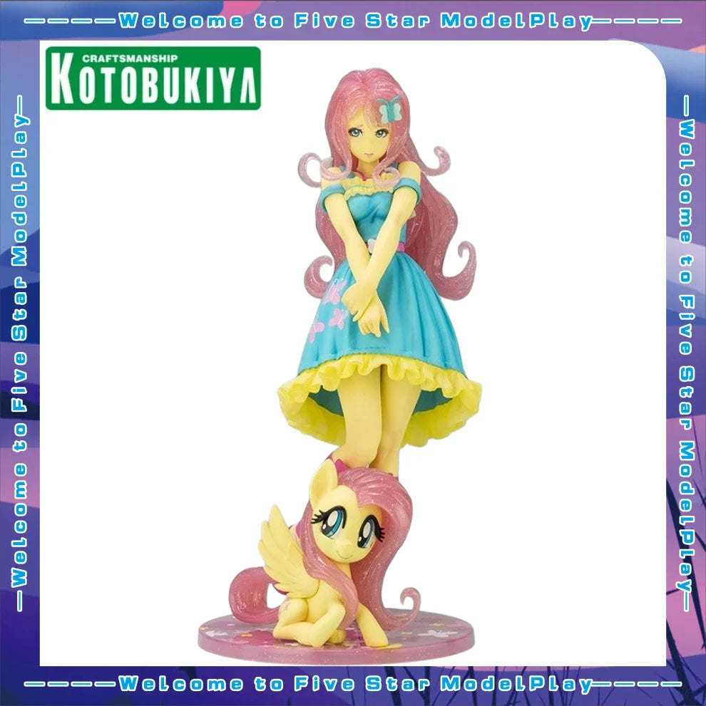 Original KOTOBUKIYA Beautiful Girl Statue Series × Rainbow Pony Rou Rou Limited Edition Anime Doll Figure Model Toys Gifts