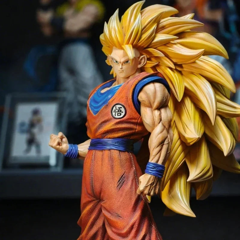 Dragon Ball JT2% 54cm SSJ3 Goku Large Size Action Figures PVC Exquisite Statue Model Anime Peripheral Toy Desktop Decor Boy Gift