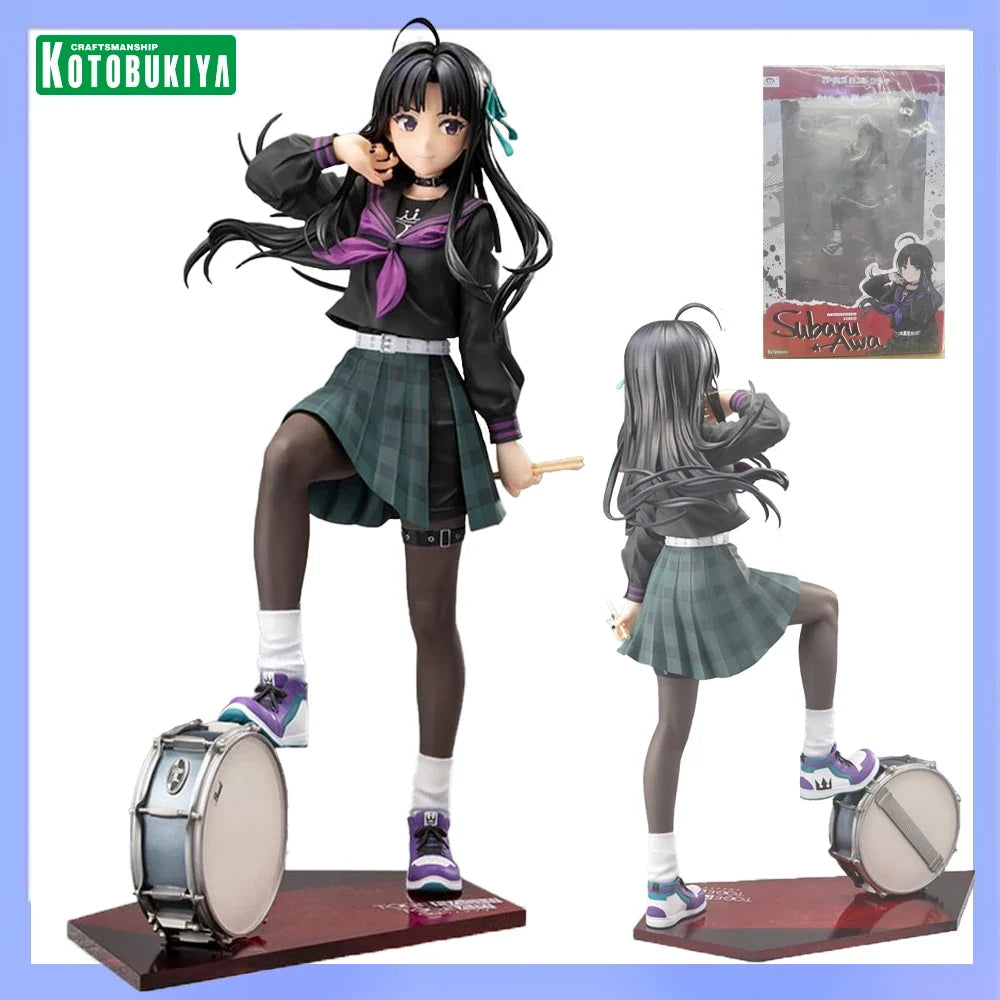Original in Stock Kotobukiya Girls Band Cry - Awa Subaru Collection Series Model Cartoon Character Anime Figure Model Decoration