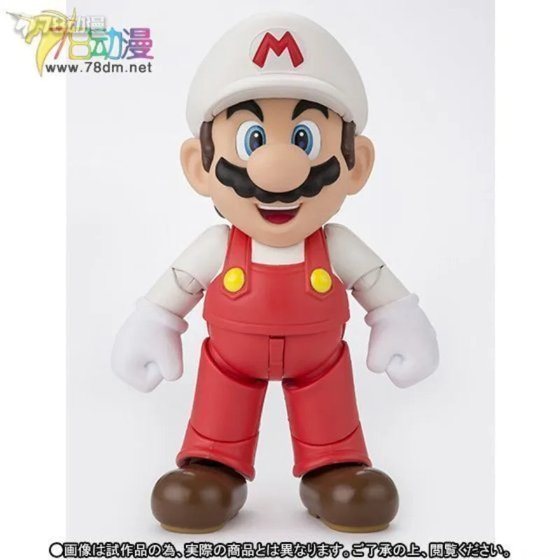 BANDAI Genuine S. H. Figuarts Series Movable Toys The Super Mario Series Is on Fire Super Mario，Yoshi Movable Model Collect