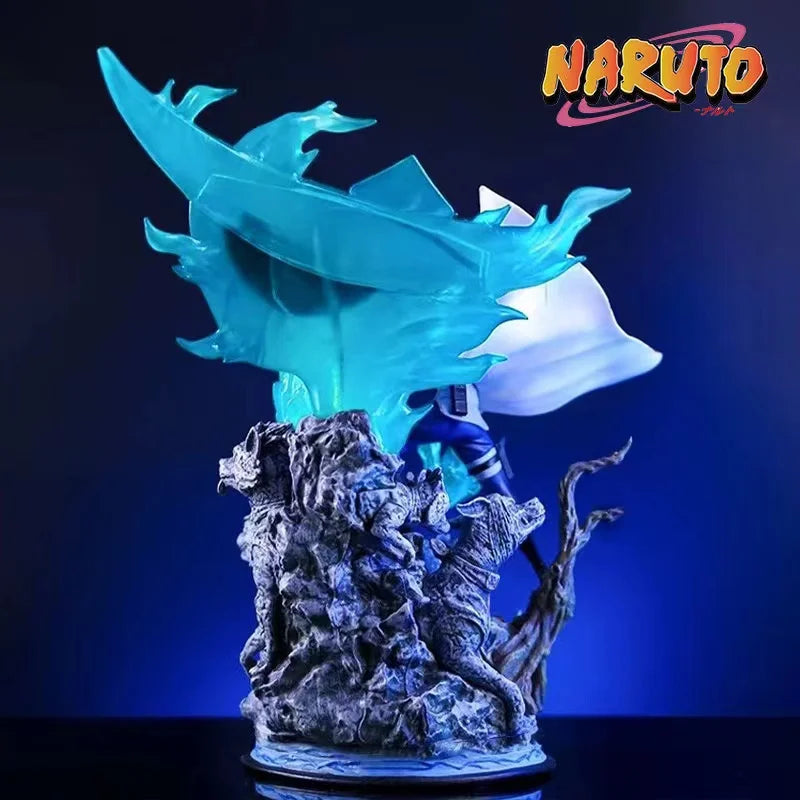 26CM Naruto Anime Figure Hatake Kakashi Statue Figurine Model Doll Ornament Collection Room Decora Desk Toy Gift
