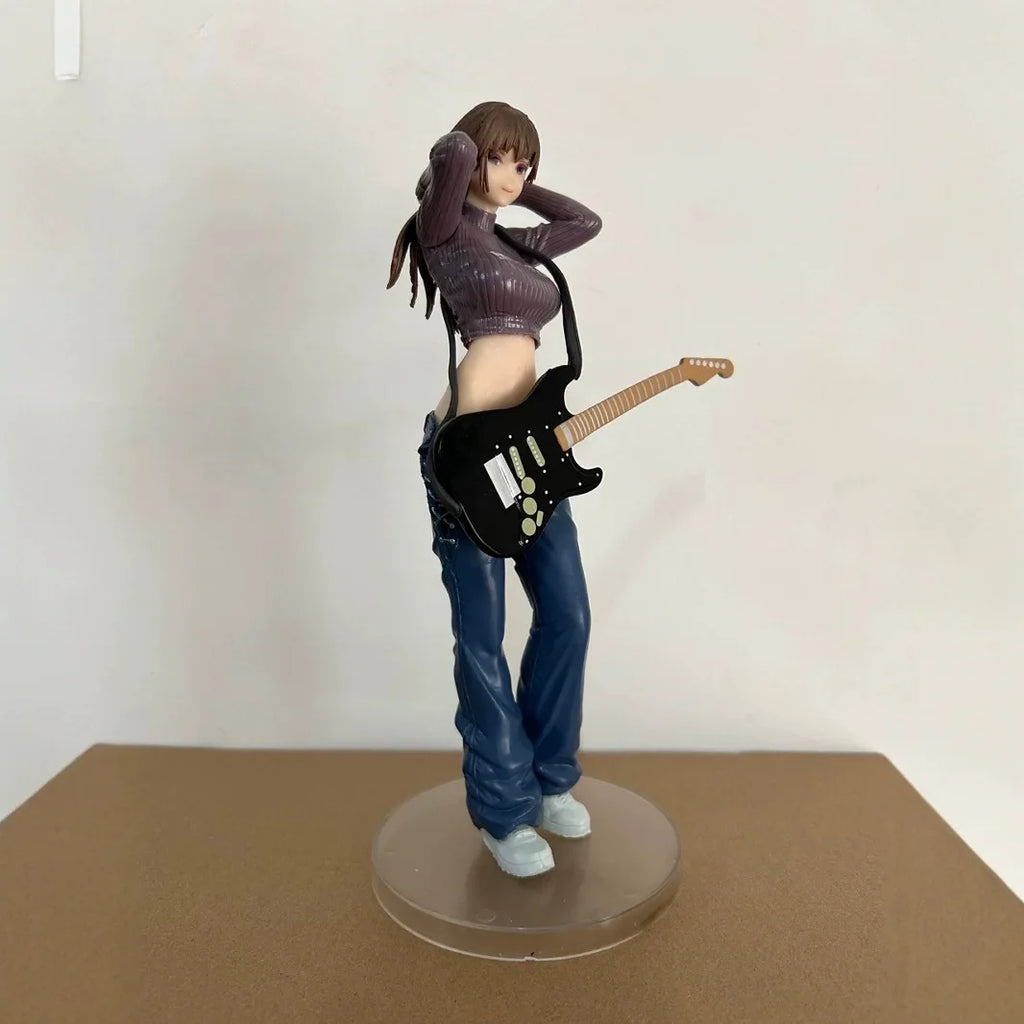 23cm BOCCHI THE ROCK Guitar Sister Beautiful Girl Anime Handmade Action Figures Desktop Case Decoration Ornament Gift